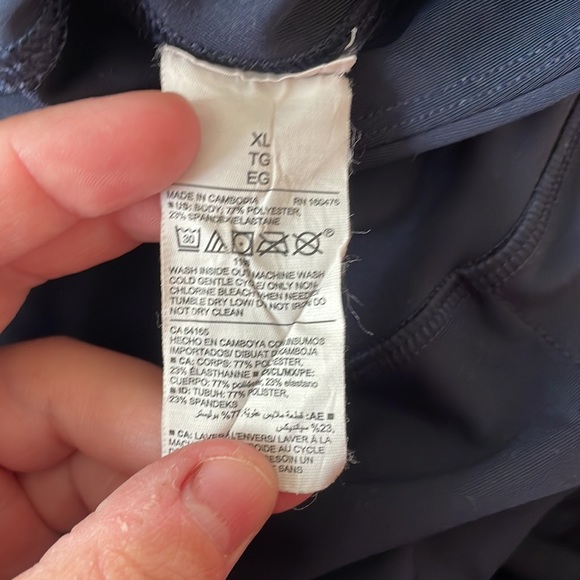 Navy Blue Jogger Leggings - Picture 4 of 4